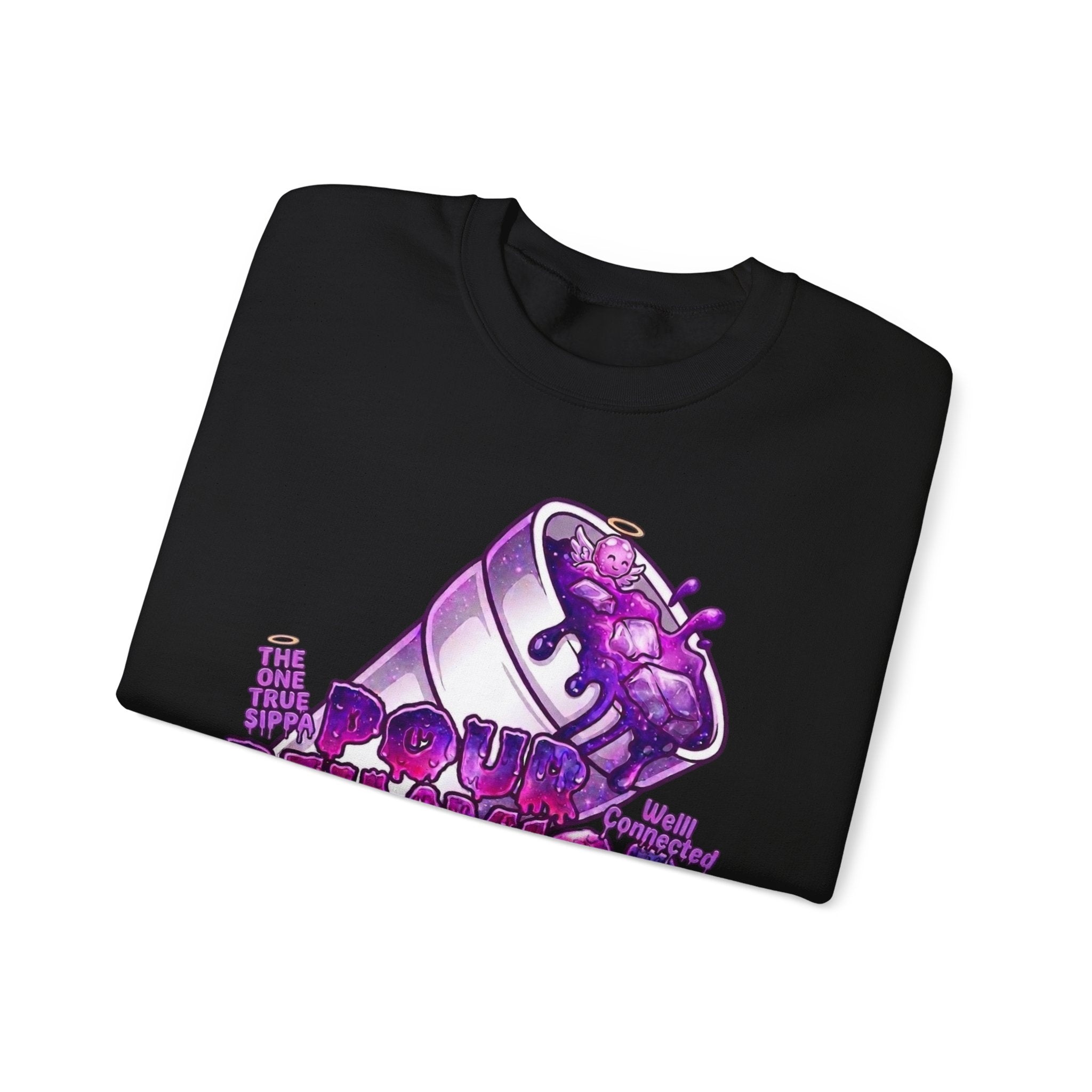 Crewneck Sweatshirt — 'Purple Drank My Savior' Streetwear Graphic Pullover