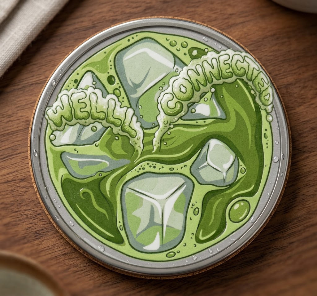 Green Drank Well Connected Coaster
