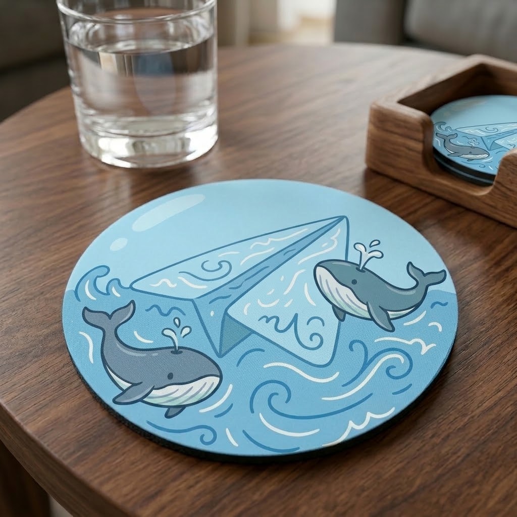 Tele Whales Coaster